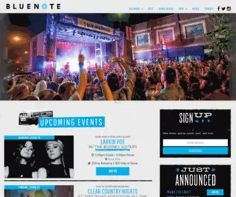 Thebluenote.com(The Blue Note) Screenshot