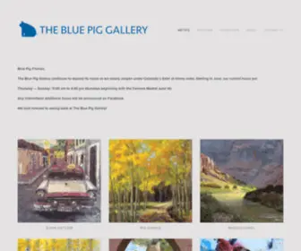 Thebluepiggallery.com(The Blue Pig Gallery) Screenshot