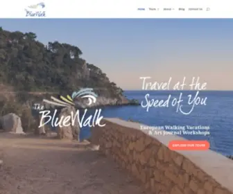 Thebluewalk.com(European Walking Vacations) Screenshot