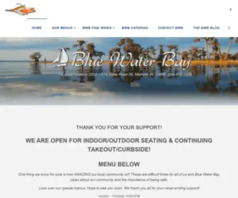Thebluewaterbay.com(Seafood, Steaks, Caterer) Screenshot