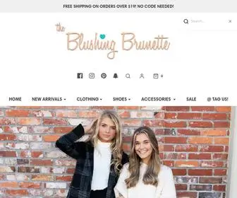 Theblushingbrunetteboutique.com(The Blushing Brunette Boutique) Screenshot