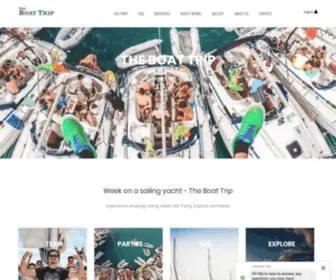 Theboattrip.com(Week of parties and sailing on a yacht) Screenshot