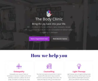 Thebodycliinic.com(The Body Clinic) Screenshot