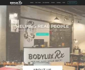 Thebodyluxrx.com(Chiropractor) Screenshot