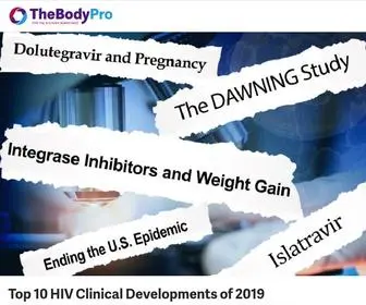 Thebodypro.com(For the HIV/AIDS Workforce) Screenshot