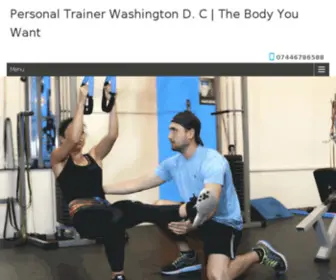 Thebodyyouwant.com(DC Personal Trainer) Screenshot