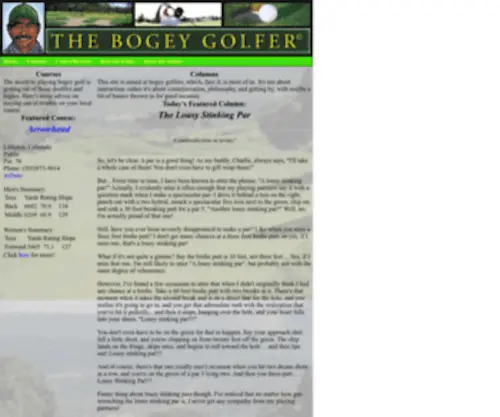 Thebogeygolfer.com(The Bogey Golfer) Screenshot