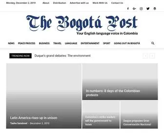 Thebogotapost.com(The Bogotá Post) Screenshot