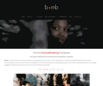 Thebomb.co.za(An Award Winning Film & Television Company) Screenshot