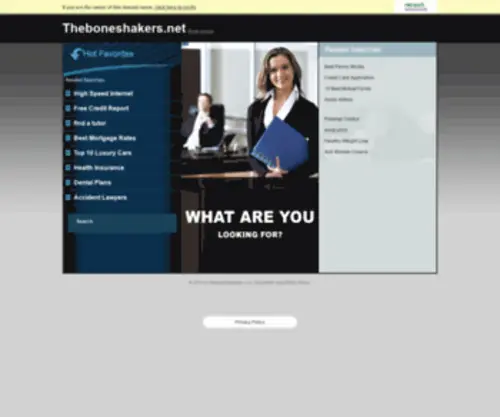 Theboneshakers.net(Domain name) Screenshot