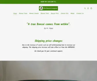 Thebonsaicompany.co.nz(Buy Bonsai Trees) Screenshot