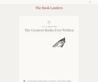 Thebooklanders.com(The Book Landers) Screenshot