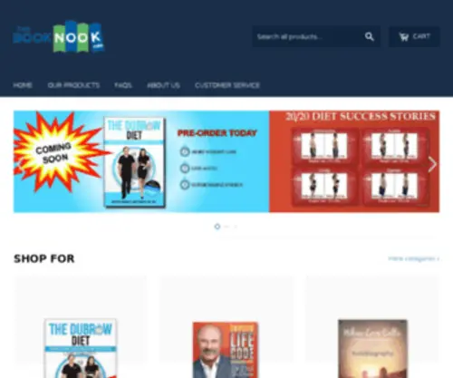 Thebooknook.com(Create an Ecommerce Website and Sell Online) Screenshot