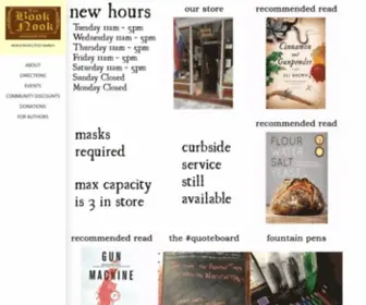 Thebooknookvt.com(The Book Nook) Screenshot