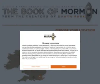 Thebookofmormonmusical.com(The Book Of Mormon Musical) Screenshot