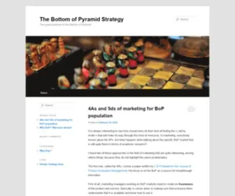 Thebopstrategy.com(The Bottom of Pyramid Strategy) Screenshot