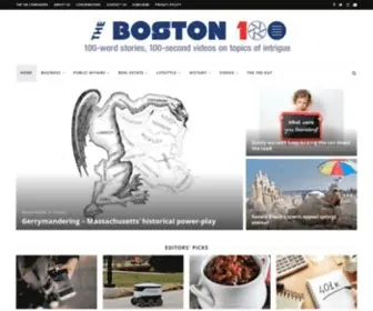 Theboston100.com(The Bostonword stories & 100 second videos on topics of intrigue) Screenshot