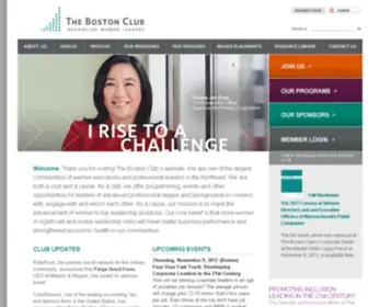 Thebostonclub.com(Elevating Women Leaders) Screenshot