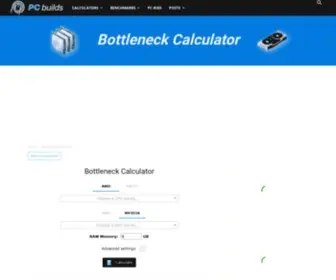 Thebottlenecker.com(Bottleneck Calculator) Screenshot