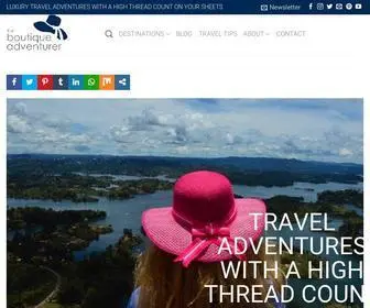 Theboutiqueadventurer.com(Luxury adventures in Emerging Destinations that end with a high thread count) Screenshot
