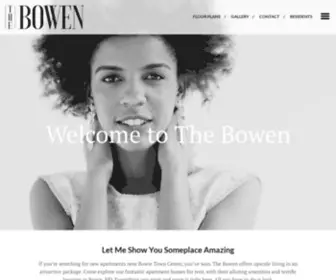Thebowenapartments.com(The Bowen) Screenshot