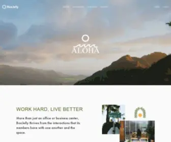 TheboxJelly.com(Hawaii's Original Coworking Space) Screenshot