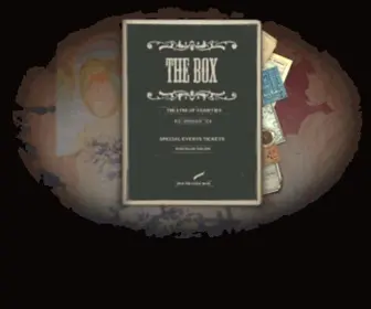 Theboxnyc.com(THE BOX) Screenshot