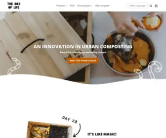 Theboxoflife.com(A beautifully simple home composting solution) Screenshot