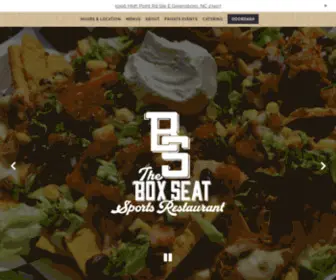 Theboxseatgso.com(The Box Seat Sports Bar and Grill) Screenshot