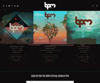 Thebpmfestival.com(The BPM Festival) Screenshot