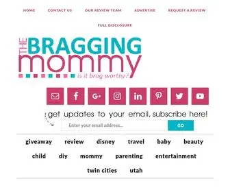 Thebraggingmommy.com(Find out what) Screenshot