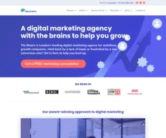 Thebrainsmarketing.co.uk(The Brains) Screenshot