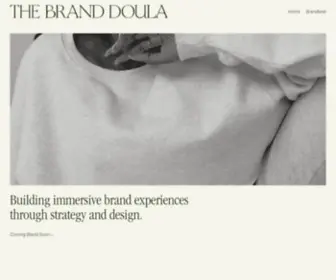 Thebranddoula.co(A strategy and design agency building immersive brand experiences for women) Screenshot