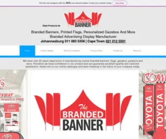 Thebrandedbanner.co.za(Branded Banner Manufacturers) Screenshot