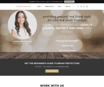 Thebrandprotected.com(Brand Protection Law Firm for Entrepreneurs) Screenshot