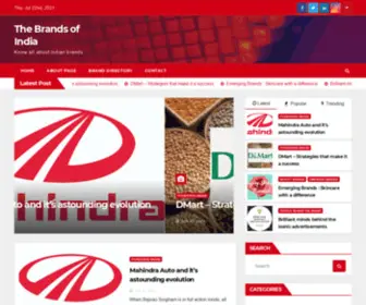 Thebrandsofindia.com(The Brands of India) Screenshot