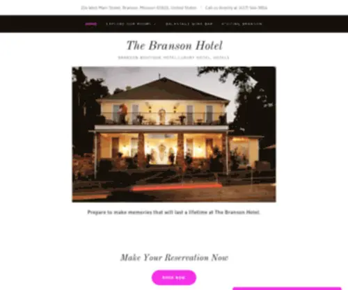 Thebransonhotel.com(The Branson Hotel) Screenshot