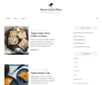 Thebravelittleplate.com(Brave Little Plate) Screenshot