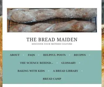 Thebreadmaiden.com(Discover your mother culture) Screenshot