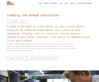 Thebreadstation.co.uk(Organic Danish Baking) Screenshot