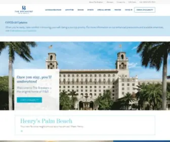 Thebreakers.com(Make the most of your stay with the best of The Breakers Palm Beach Resort) Screenshot