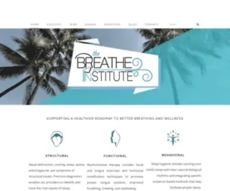 Thebreatheinstitute.com(Home of The Breathe Institute) Screenshot