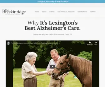 Thebreckinridge.com(An Alzheimer's care residence) Screenshot