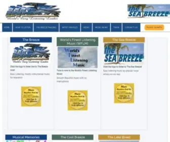 Thebreez.com(The World's Easy Listening Leader) Screenshot