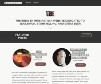 Thebrewenthusiast.com(The Brew Enthusiast) Screenshot