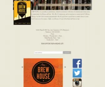 Thebrewhousesjc.com(The BrewHouse) Screenshot