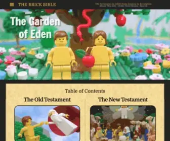 Thebrickbible.com(The Scriptures in LEGO from Genesis to Revelation) Screenshot