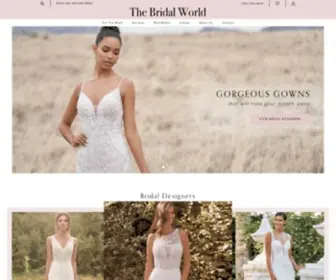 Thebridalworld.com(Designer Bridal Gowns and Wedding Dresses at The Bridal World in Baldwin) Screenshot