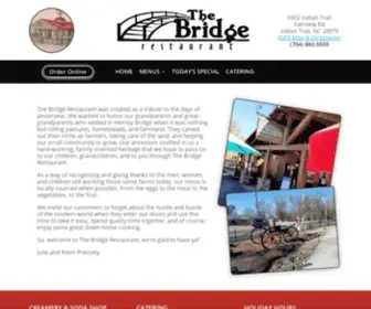 Thebridgerestaurantnc.com(The Bridge Restaurant) Screenshot