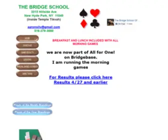 Thebridgeschool.com(Bridge games) Screenshot